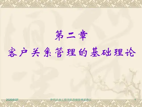客户关系管理的理论基础.ppt