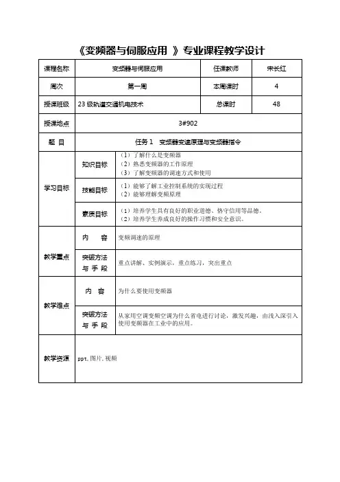 变频器入门教案1