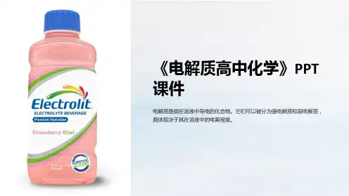 《电解质高中化学》课件