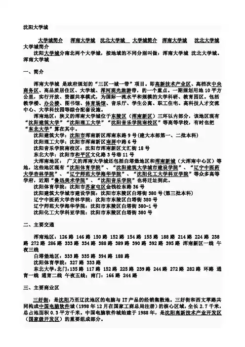沈阳大学城