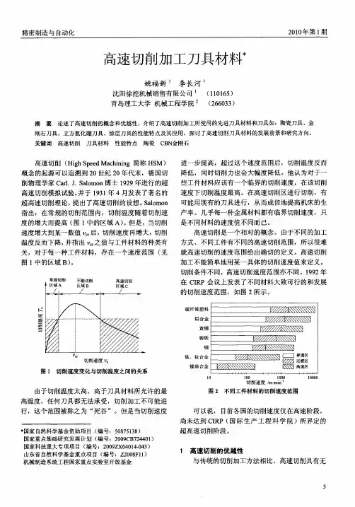 高速切削加工刀具材料