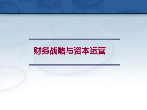 1财务战略与资本运营北京