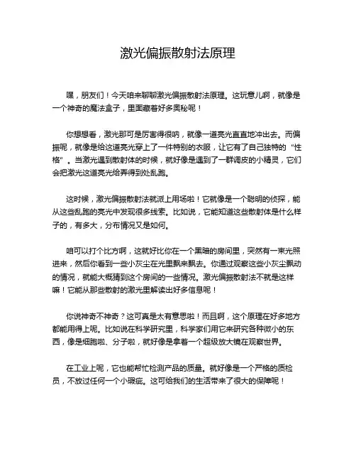 激光偏振散射法原理