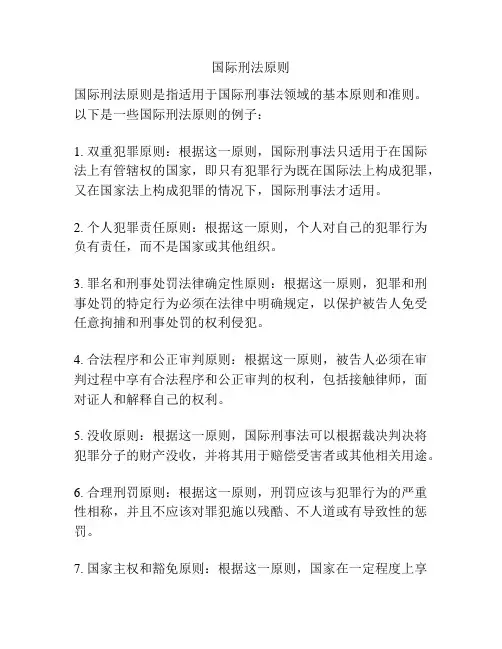 国际刑法原则