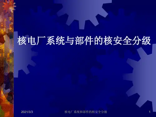 核电厂安全分级