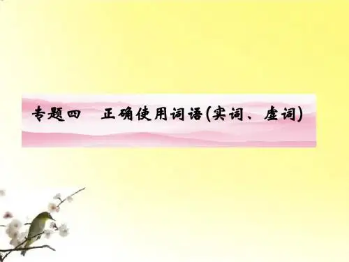 正确使用词语(实词、虚词)课件