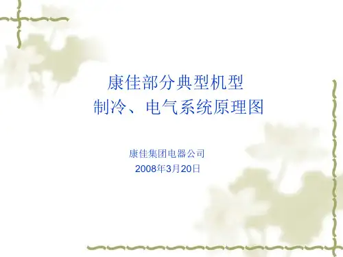 康佳部分典型机型制冷、电气系统原理图页PPT文档