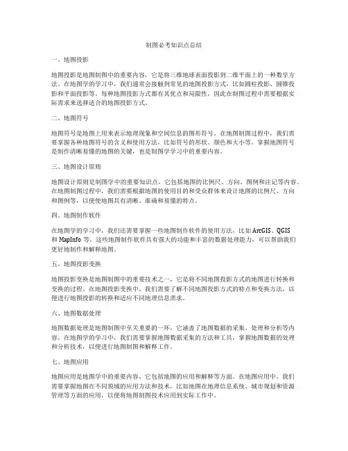 制图必考知识点总结