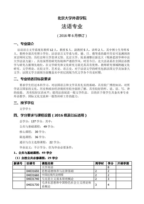 北京大学外语学院