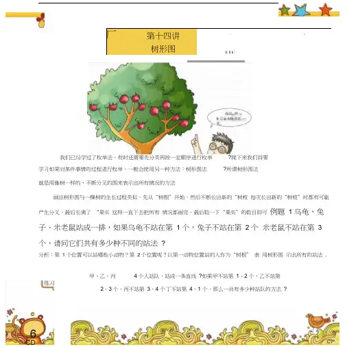 高斯小学奥数含答案三年级(上)第14讲树形图