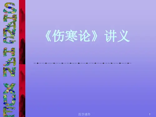 《伤寒论》讲解PPT课件