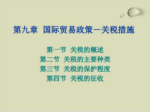 关税的主要种类与保护程度PPT课件(61张)