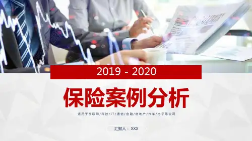 保险案例分析销售培训教育课件ppt模板