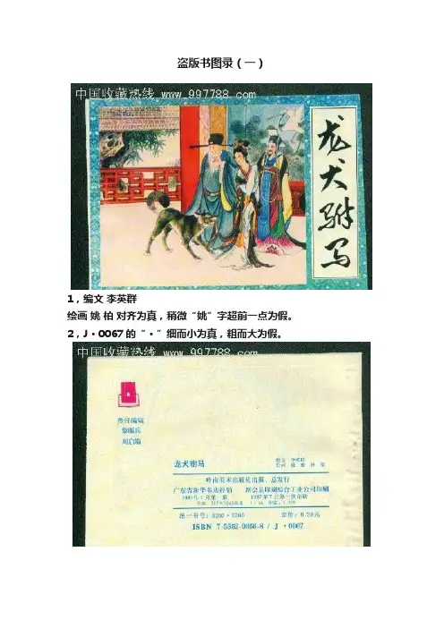 盗版书图录（一）