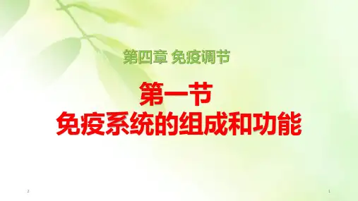 4.1免疫系统的组成和功能课件2021-2022学年高二上学期生物人教版选择性必修1