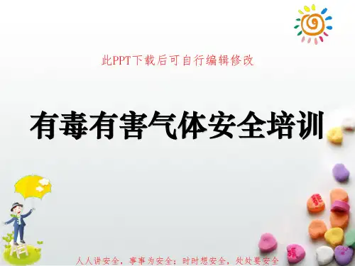 【全文】有毒有害气体安全教育培训PPT课件