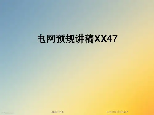 电网预规讲稿XX47