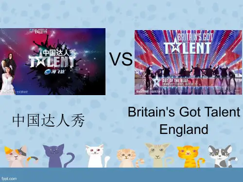 英文演讲PPT——中国综艺VS外国综艺