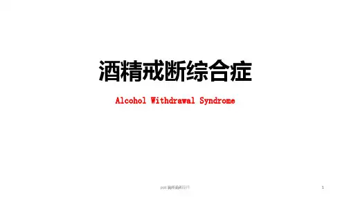 酒精戒断综合症  ppt课件