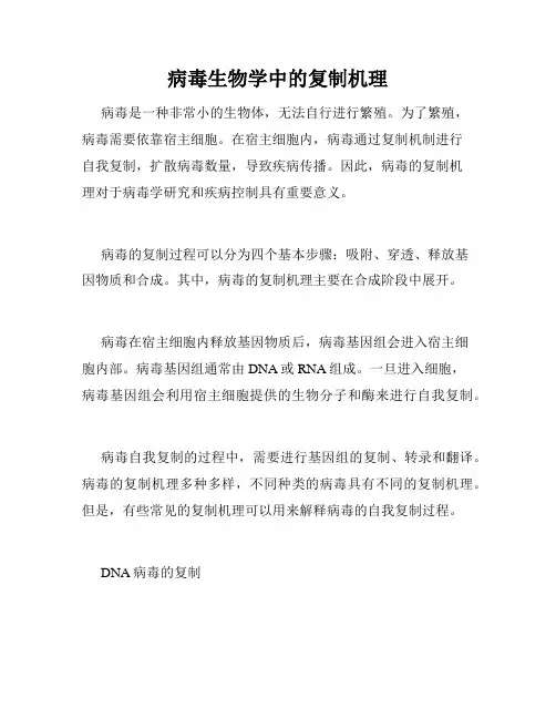 病毒生物学中的复制机理