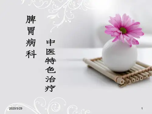 脾胃病科中医特色治疗课件