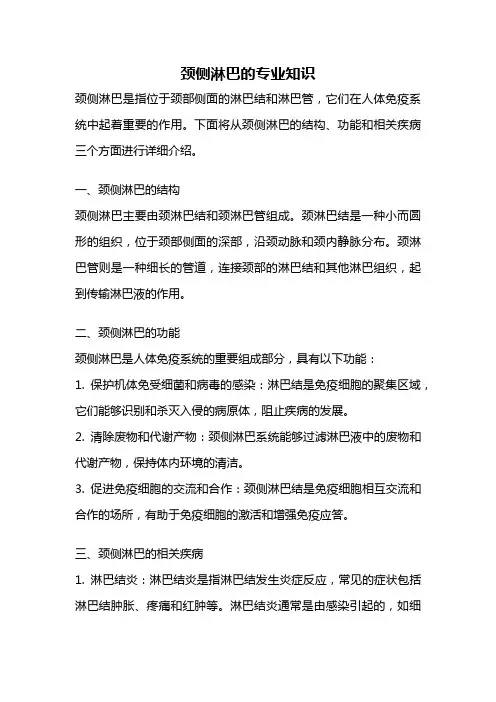 颈侧淋巴的专业知识