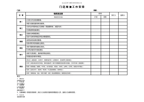 日周清表
