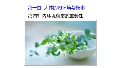 人教版生物必修三第一章第二节-内环境稳态的重要性