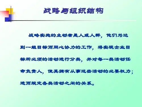 战略与组织结构
