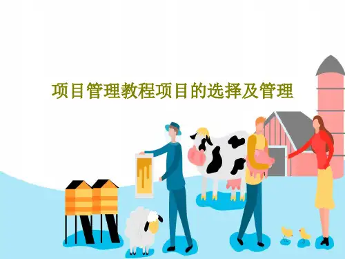 项目管理教程项目的选择及管理PPT文档共122页