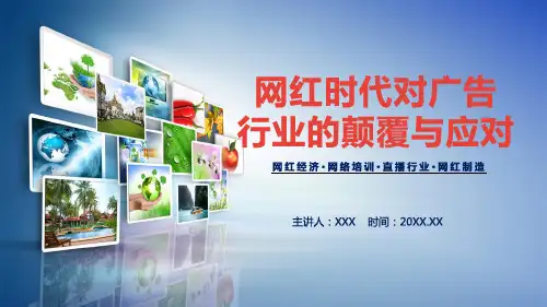 网红时代社会对广告行业的颠覆与应对课程PPT课件