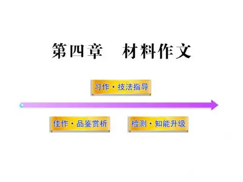中考作文专题指导：材料作文PPT实用课件