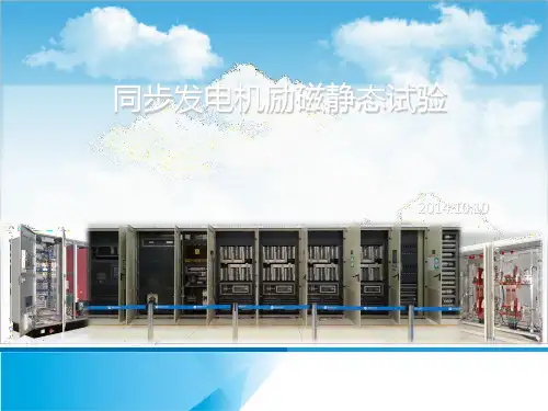 同步发电机励磁系统静态试验