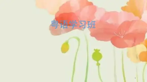 粤语教学(教学PPT)