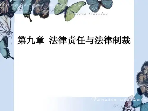 法理学导论 第九章 法律责任与法律制裁