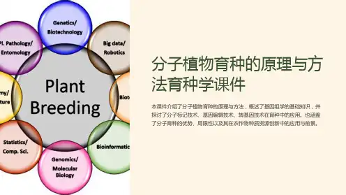 分子植物育种的原理与方法育种学课件