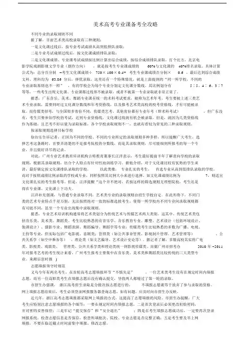 美术高中高考技巧备考全攻略.docx