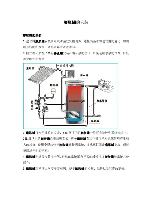 膨胀罐的安装