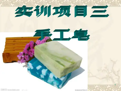 实训项目三 手工皂ppt课件