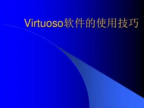 Virtuoso软件的使用技巧
