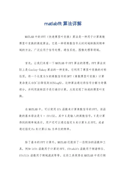 matlabfft算法详解