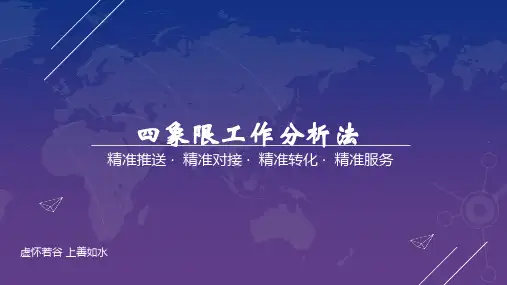[销售类]四象限工作分析法.ppt