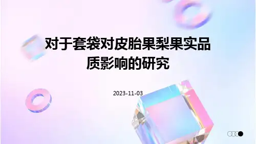 对于套袋对皮胎果梨果实品质影响的研究