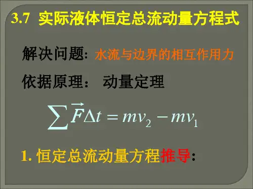 动量方程