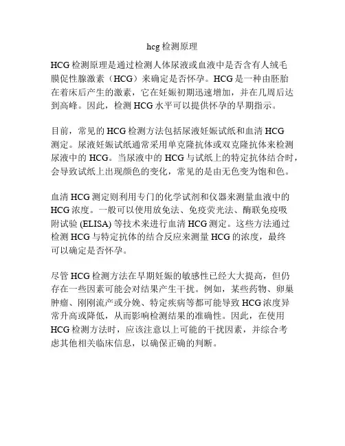 hcg检测原理