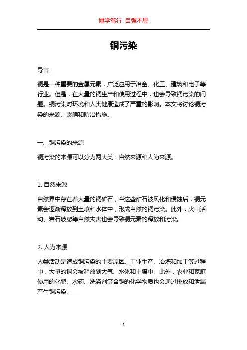 铜污染_精品文档