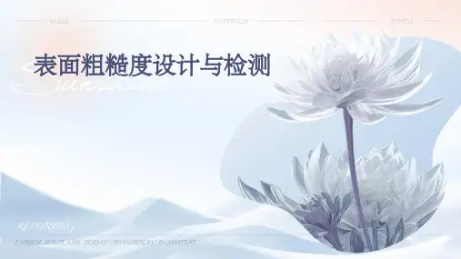 表面粗糙度设计与检测