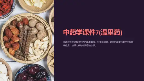 中药学课件7(温里药)