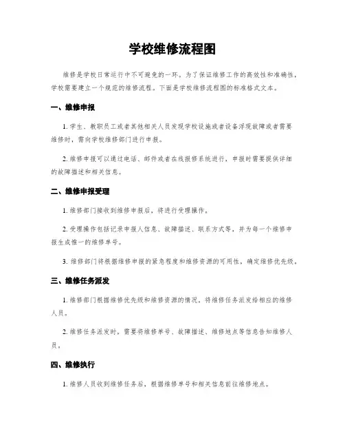 学校维修流程图