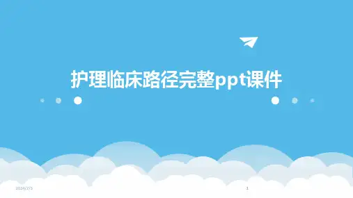 2024版年度护理临床路径完整ppt课件